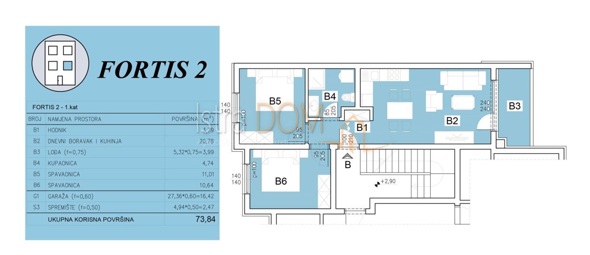 Appartamento Šijana, Pula, 60m2