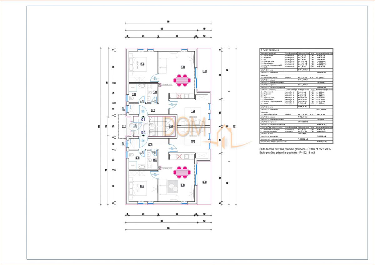 Appartamento Ližnjan, 73,50m2