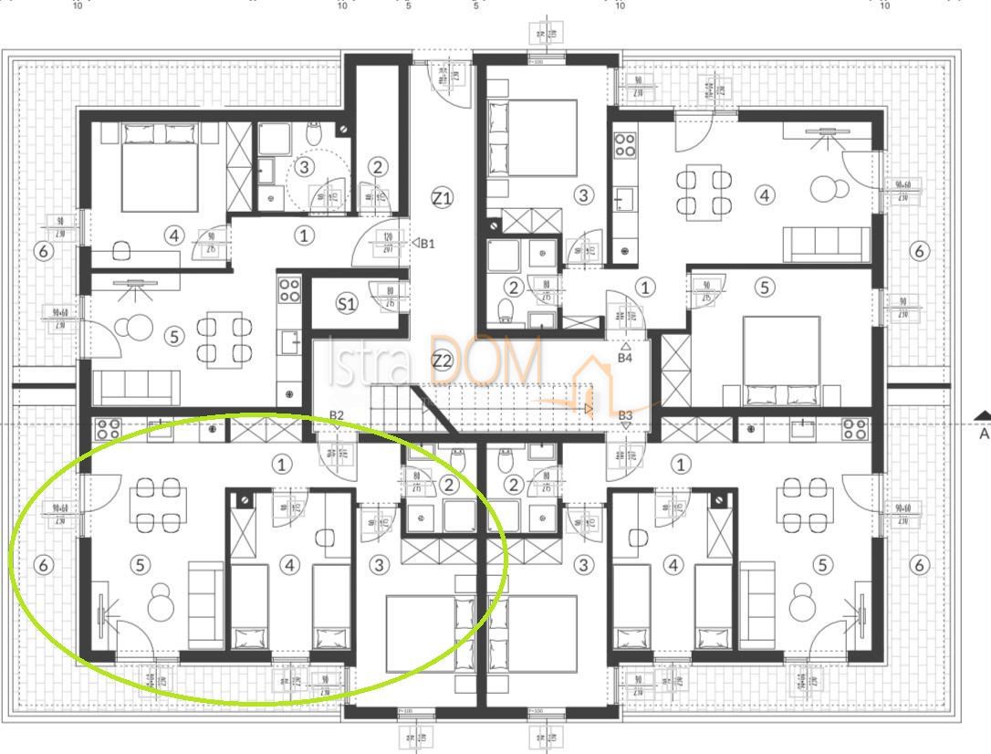 Appartamento Šikići, Pula, 58m2
