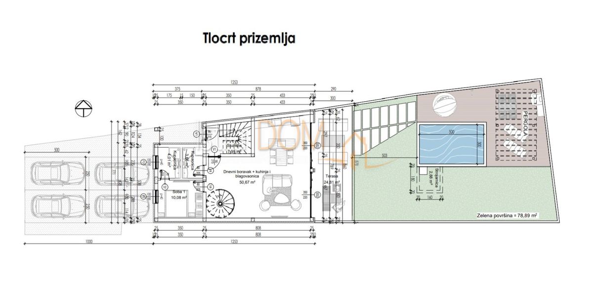 Appartamento Tar, Tar-Vabriga, 87m2