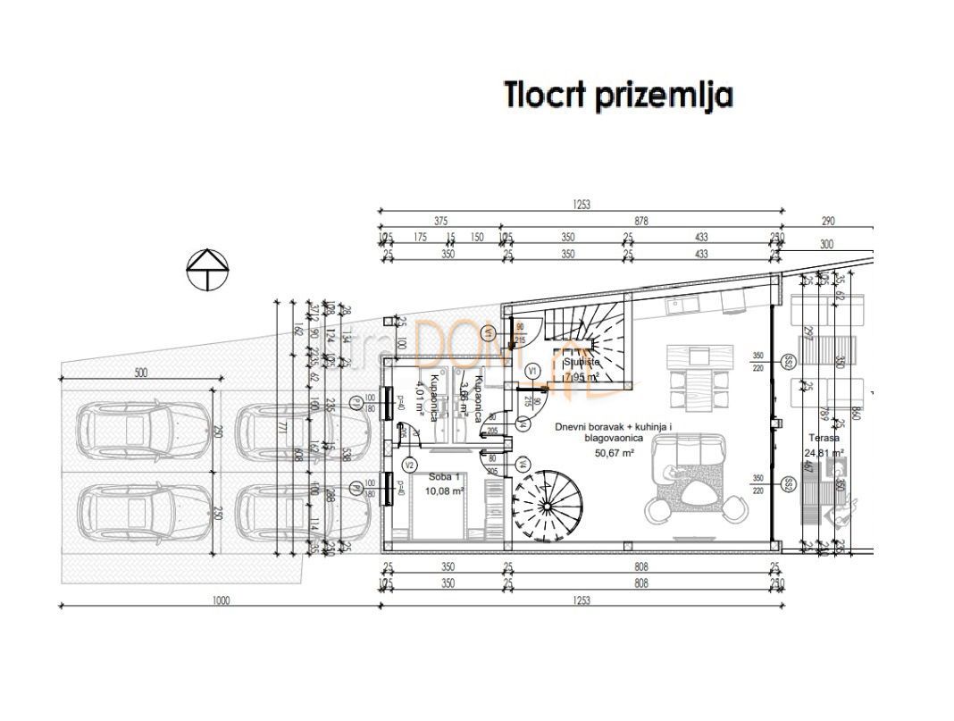 Appartamento Tar, Tar-Vabriga, 87m2