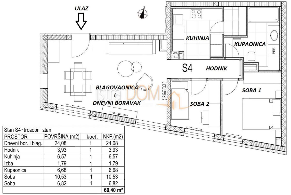 Appartamento Donja Zelina, Sveti Ivan Zelina, 75m2