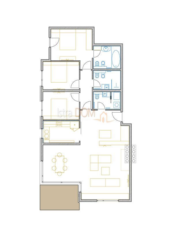 Appartamento Volosko, Opatija, 100m2