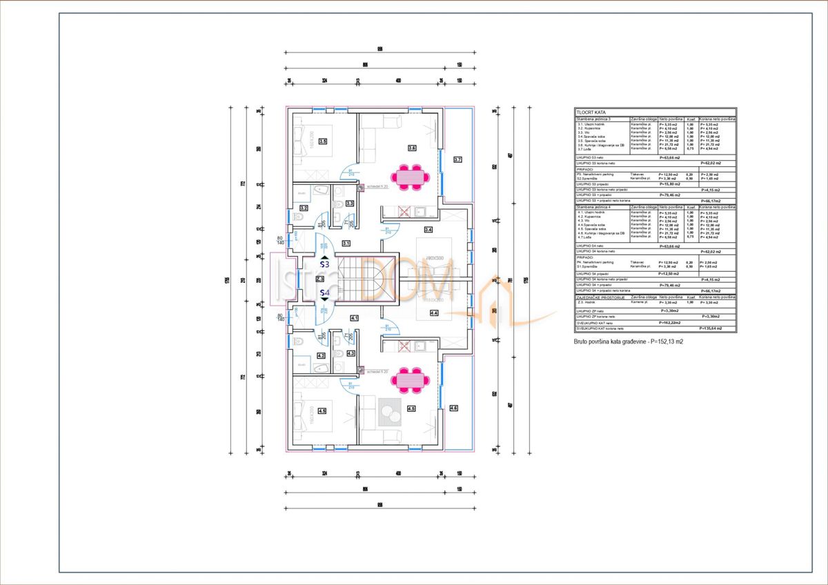 Appartamento Ližnjan, 73,50m2