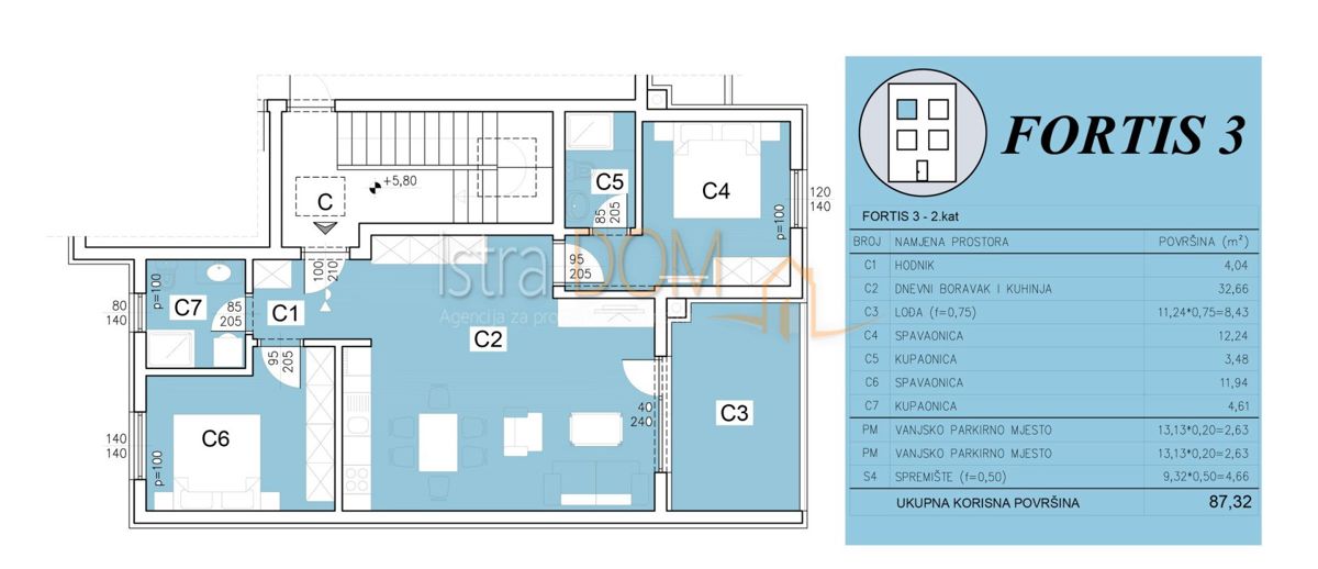 Appartamento Šijana, Pula, 60m2