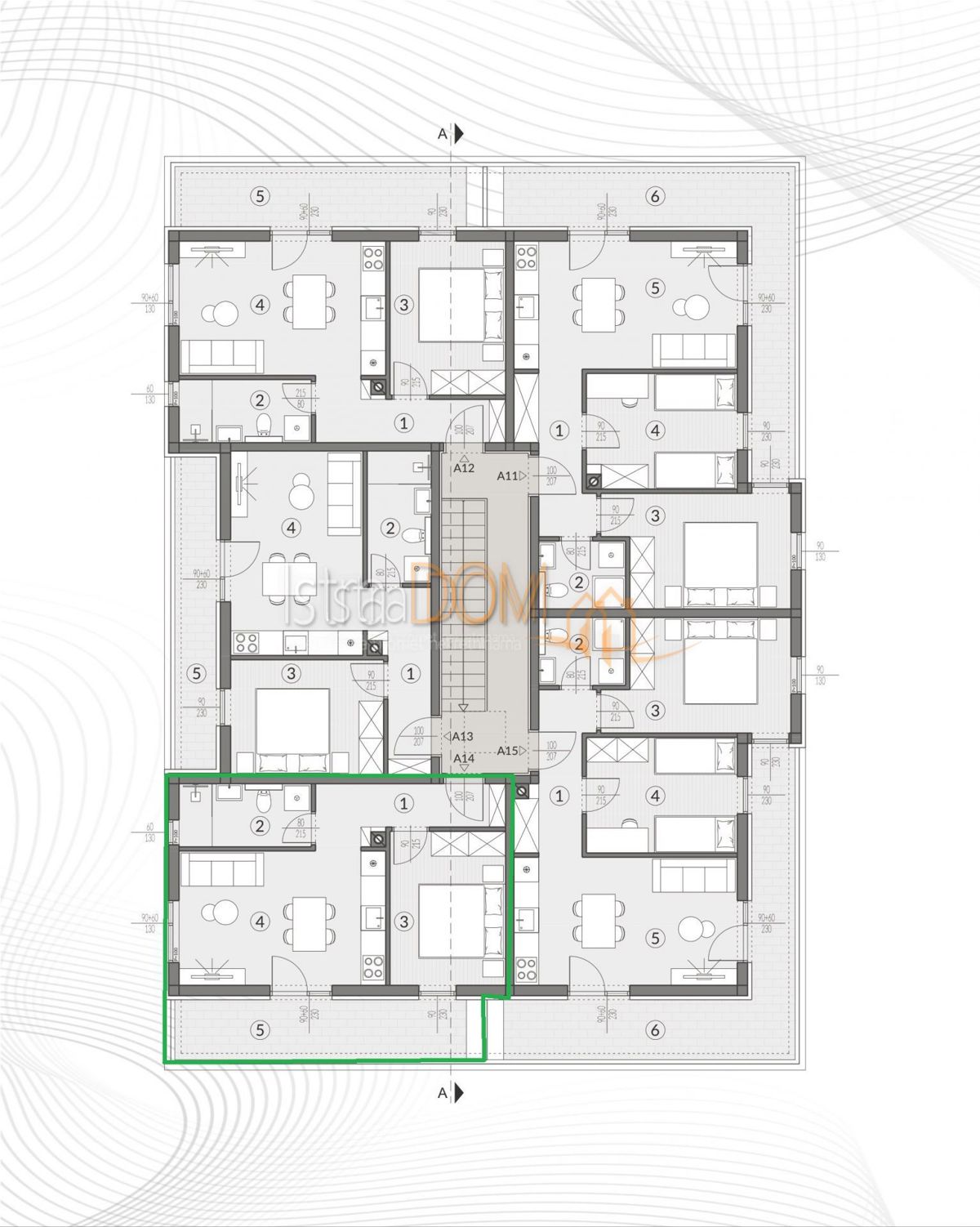 Appartamento Šikići, Pula, 45,28m2