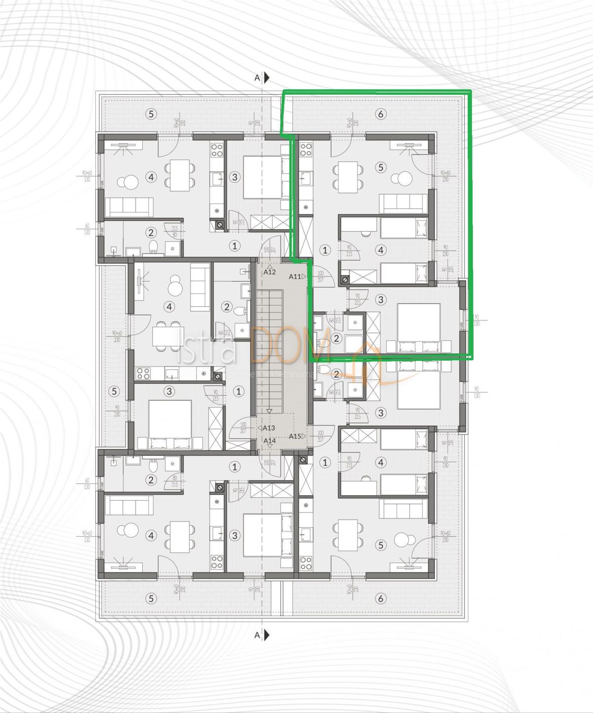 Appartamento Šikići, Pula, 58m2