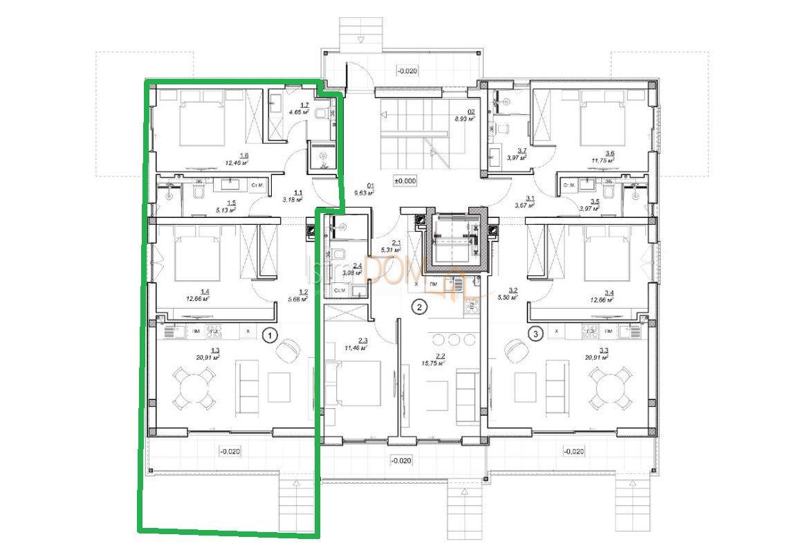 Appartamento Medulin, 71,47m2