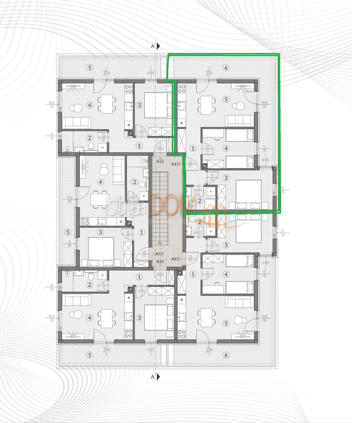 Appartamento Šikići, Pula, 59,81m2