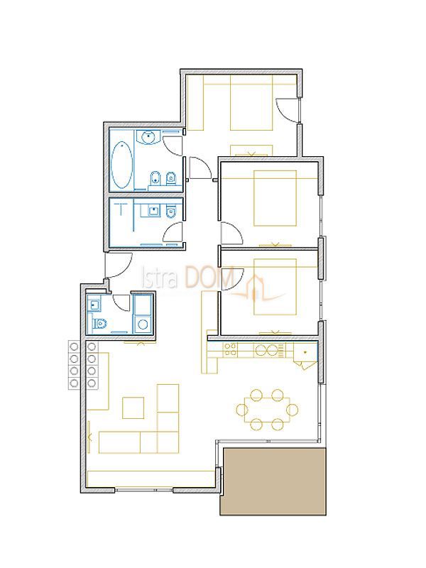 Appartamento Volosko, Opatija, 100m2