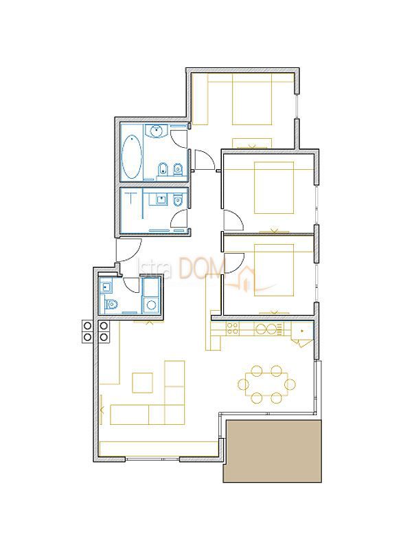 Appartamento Volosko, Opatija, 100m2