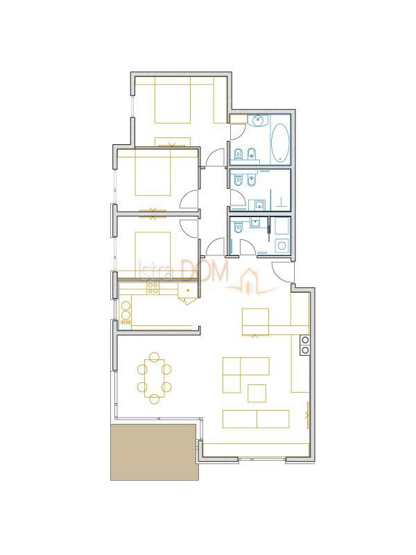 Appartamento Volosko, Opatija, 100m2