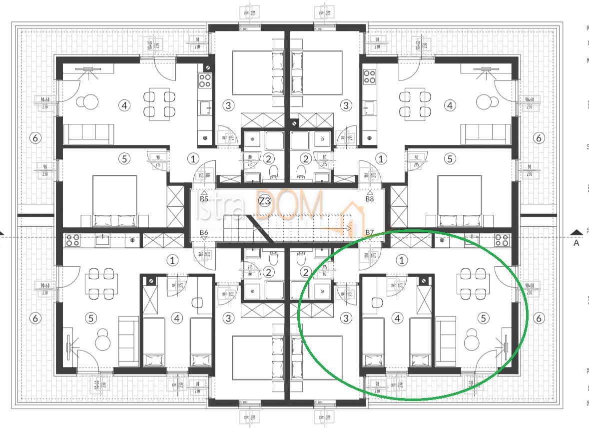 Appartamento Šikići, Pula, 58m2