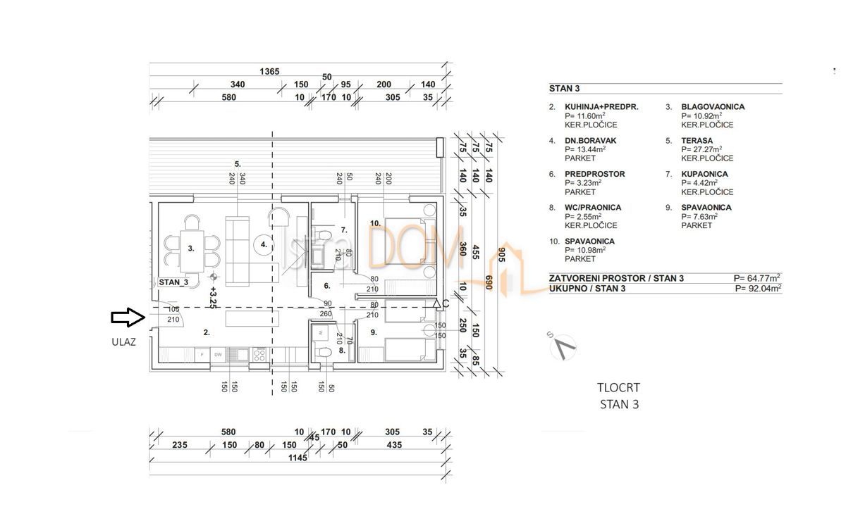 Appartamento Finida, Umag, 123m2