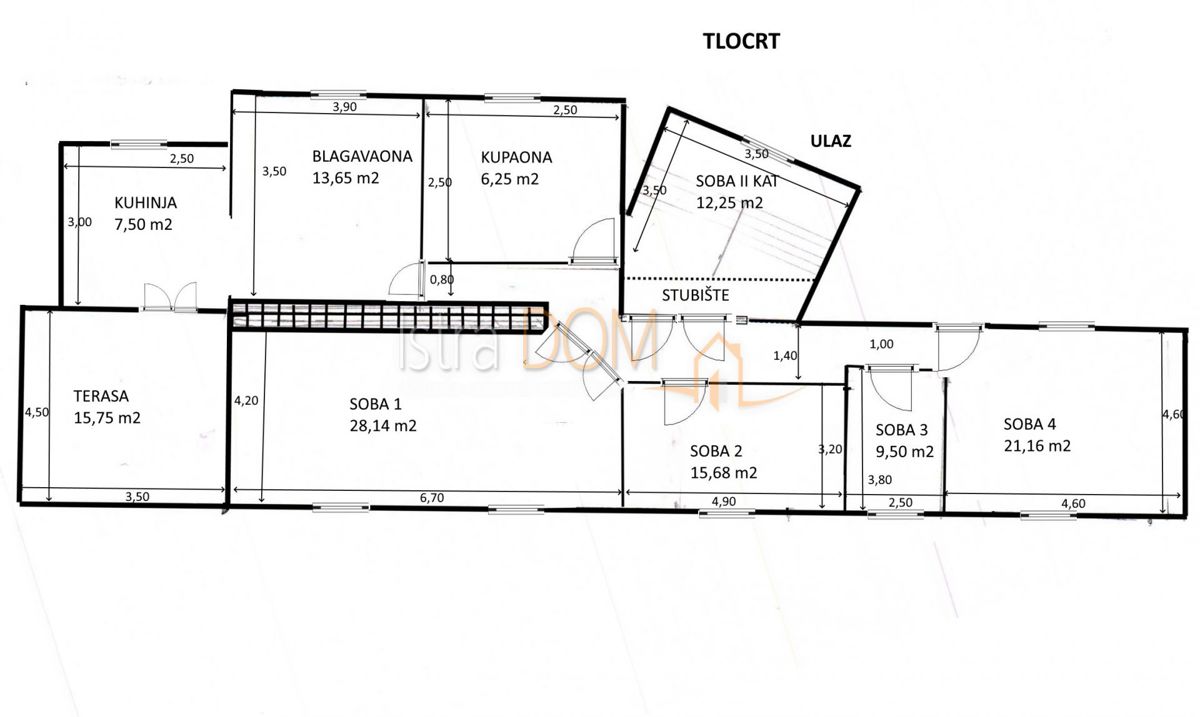 Casa Centar, Pula, 161,76m2