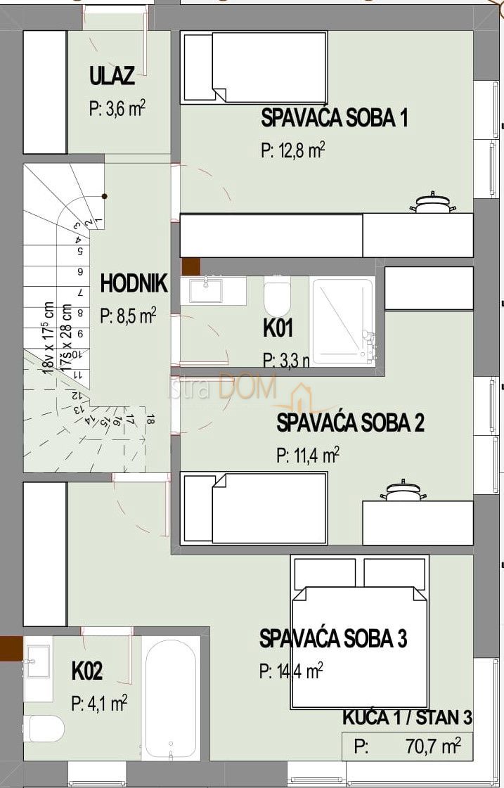 Appartamento Pavlovac, Matulji, 100m2