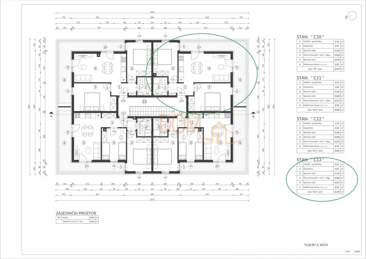Appartamento Šikići, Pula, 58m2