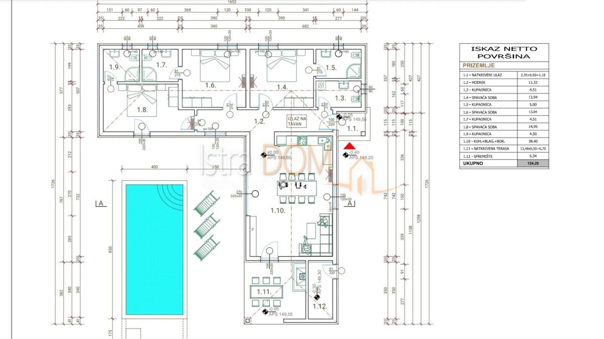 Casa Marčana, 124,29m2