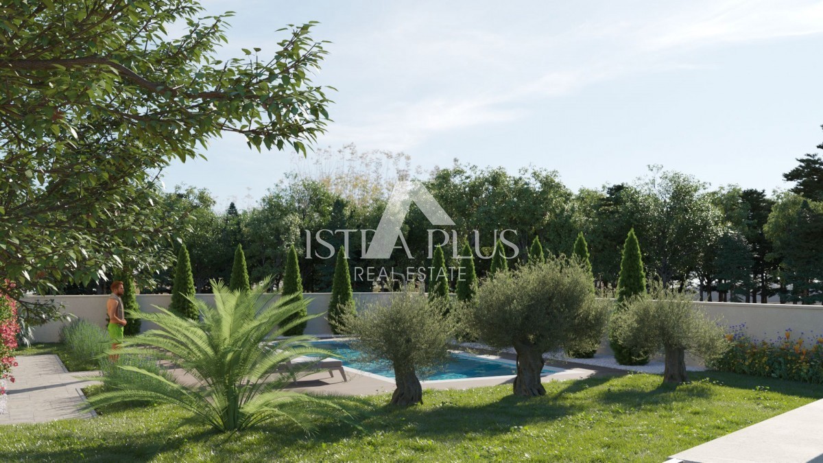 Istria, zona Parenzo, bella casa in pietra ristrutturata con giardino e piscina