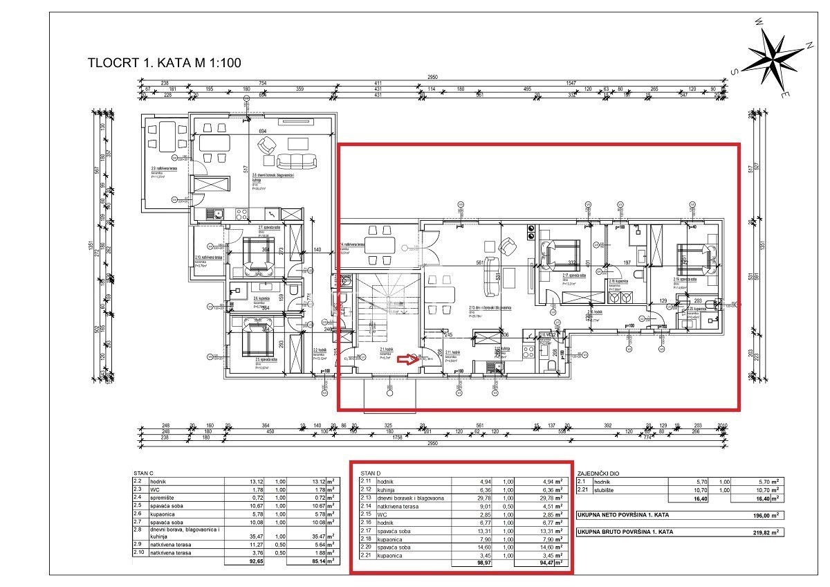 PARENZO, ISTRIA APPARTAMENTO IN COSTRUZIONE DI 95 M2, 1° PIANO, CCA 800 M DAL MARE (LINEE AEREE)