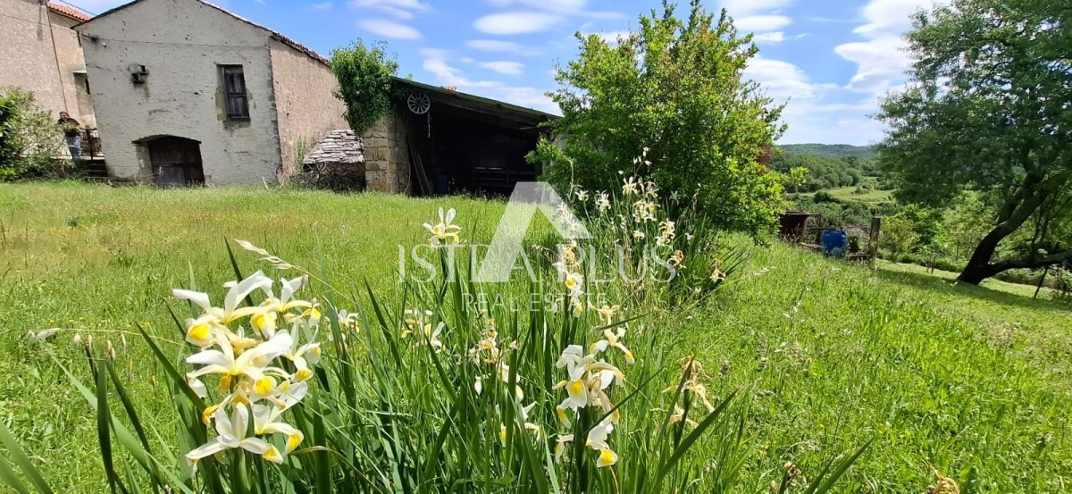 Istria, Buie, Momiano, casa indipendente in pietra in posizione molto tranquilla!