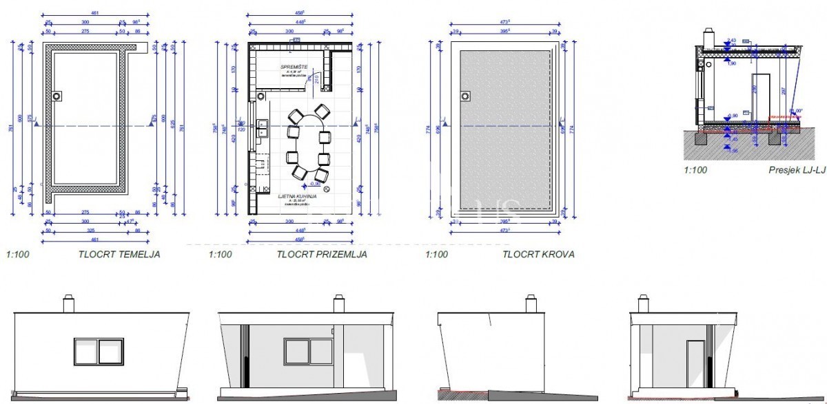 Villa in costruzione con piscina