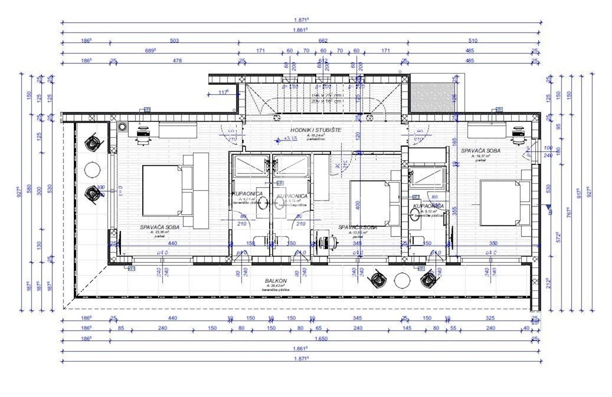 Villa in costruzione con piscina