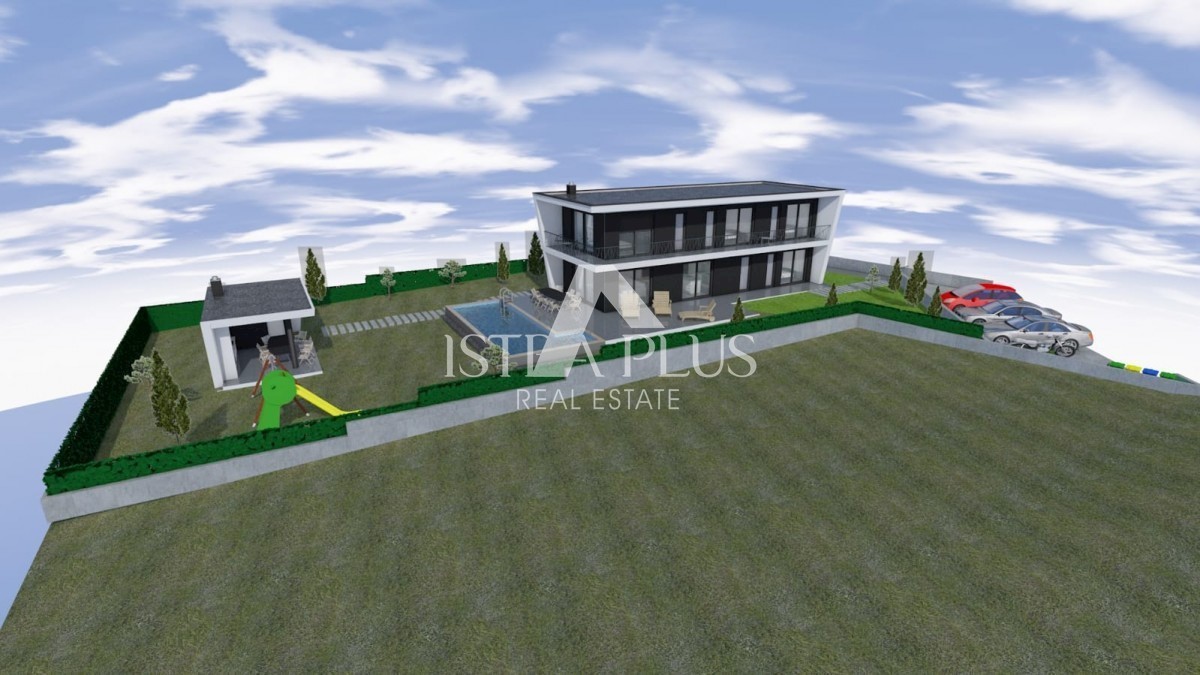 Villa in costruzione con piscina