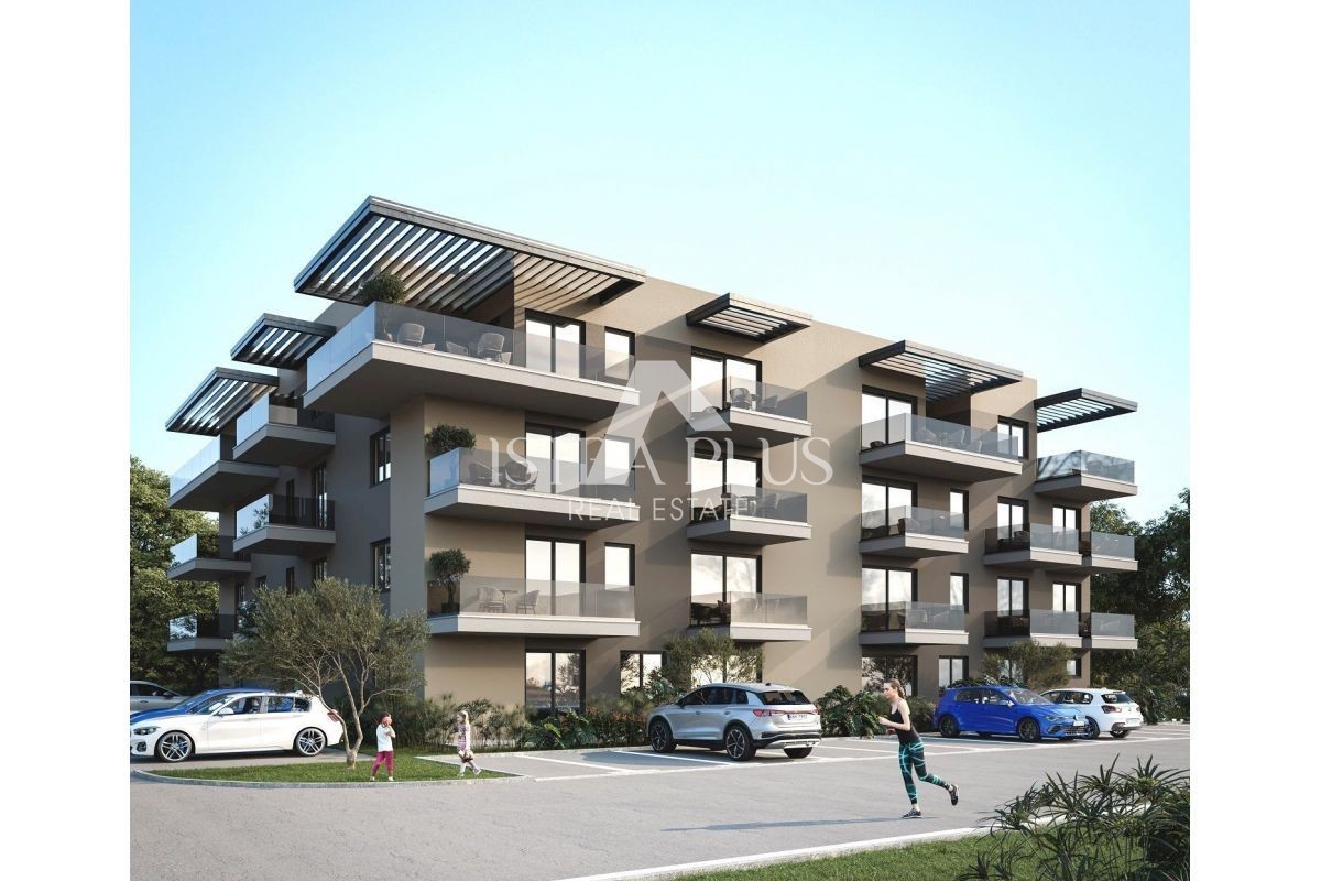 Vabriga, appartamento con terrazza sul tetto - palazzo con ascensore!