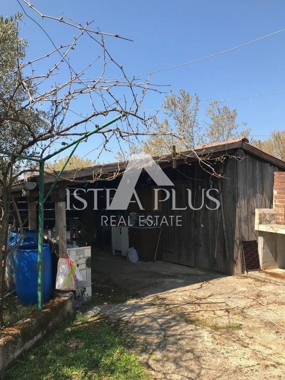 Istria, Parenzo 2 km - Terreno edificabile per il fine settimana con un bellissimo frutteto e una costruzione legalizzata!!