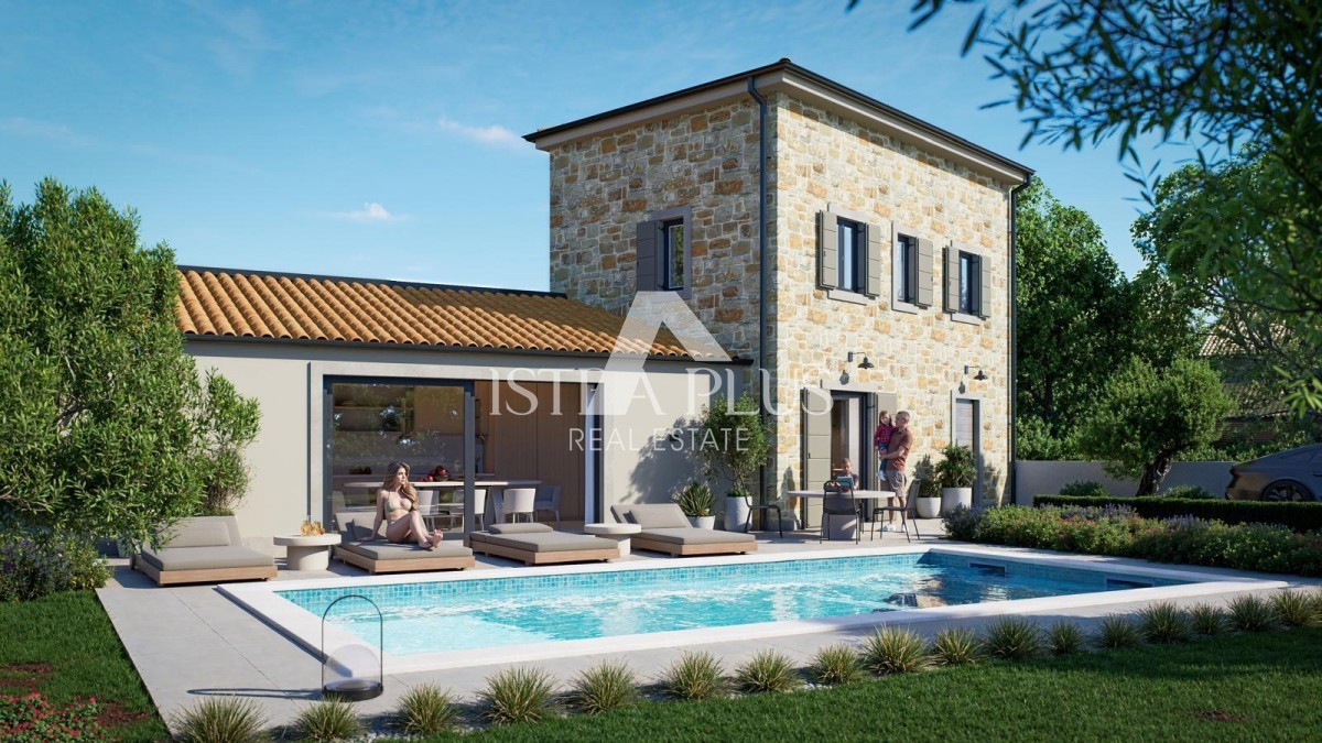 Istria, zona di Visignano - Bellissima casa mediterranea con piscina