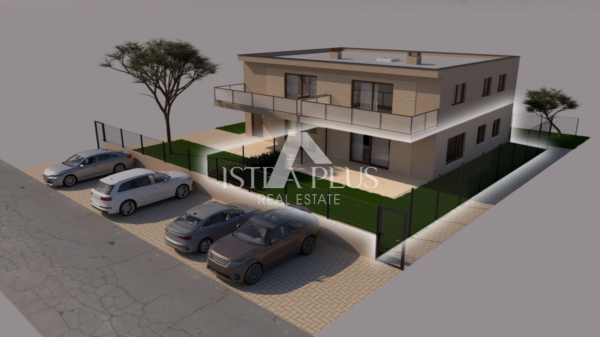 Parenzo, divisorio, posizione eccellente! Appartamento con 2 camere da letto e giardino privato di 95 m²