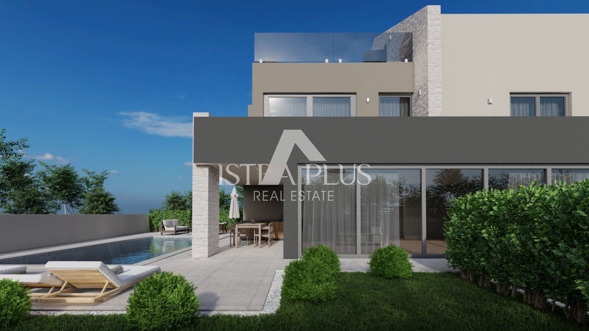 Parenzo, Istria Nuova villa di lusso con piscina a 500 m dal mare e vista mare!!