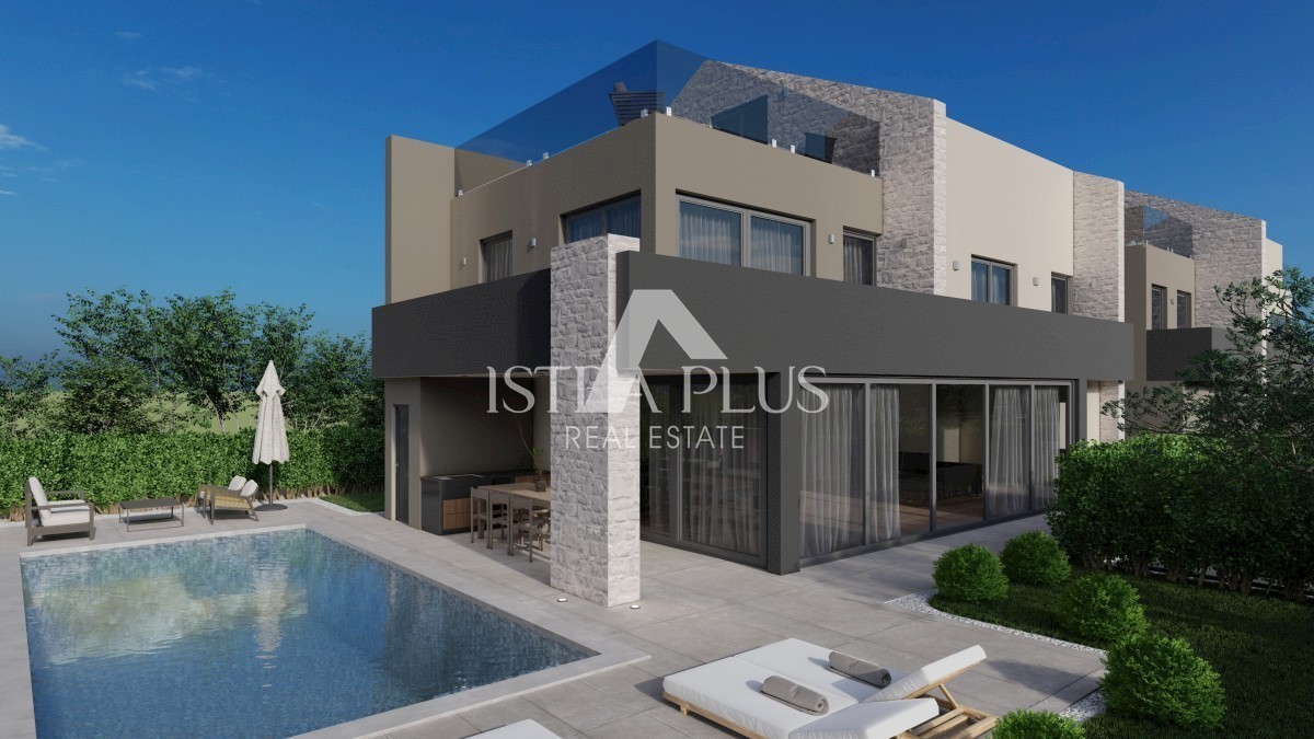 Parenzo, Istria Nuova villa di lusso con piscina a 500 m dal mare e vista mare!!