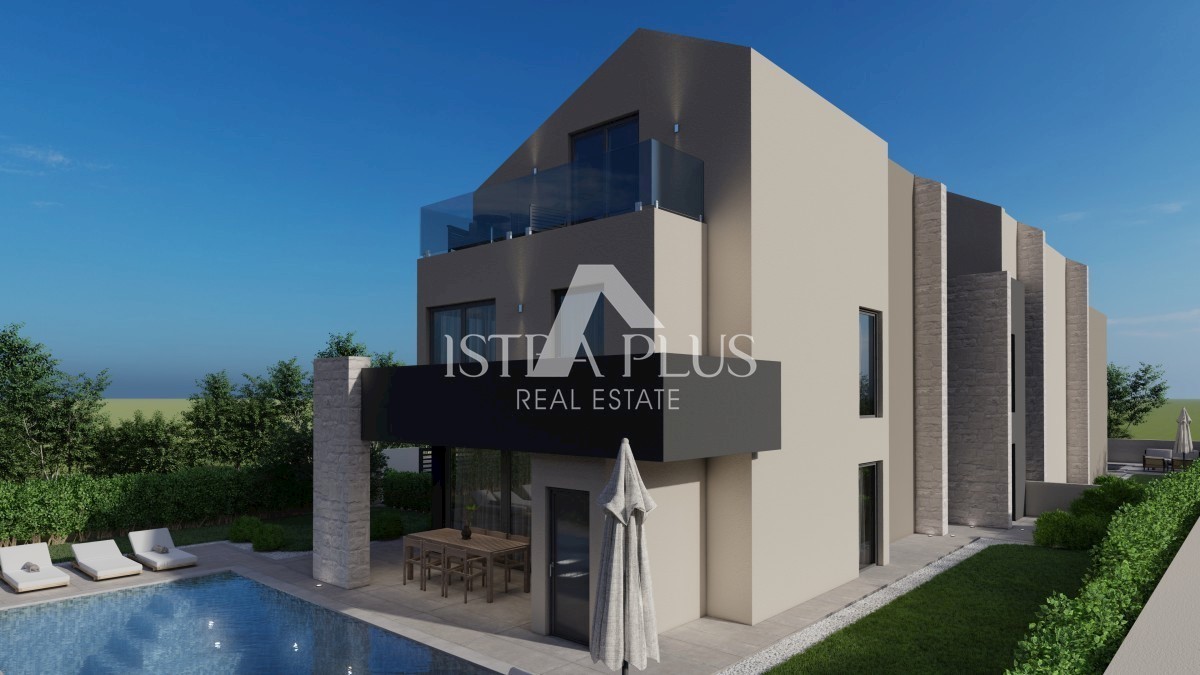 Parenzo, Istria Nuova villa di lusso con piscina a 500 m dal mare e vista mare!!