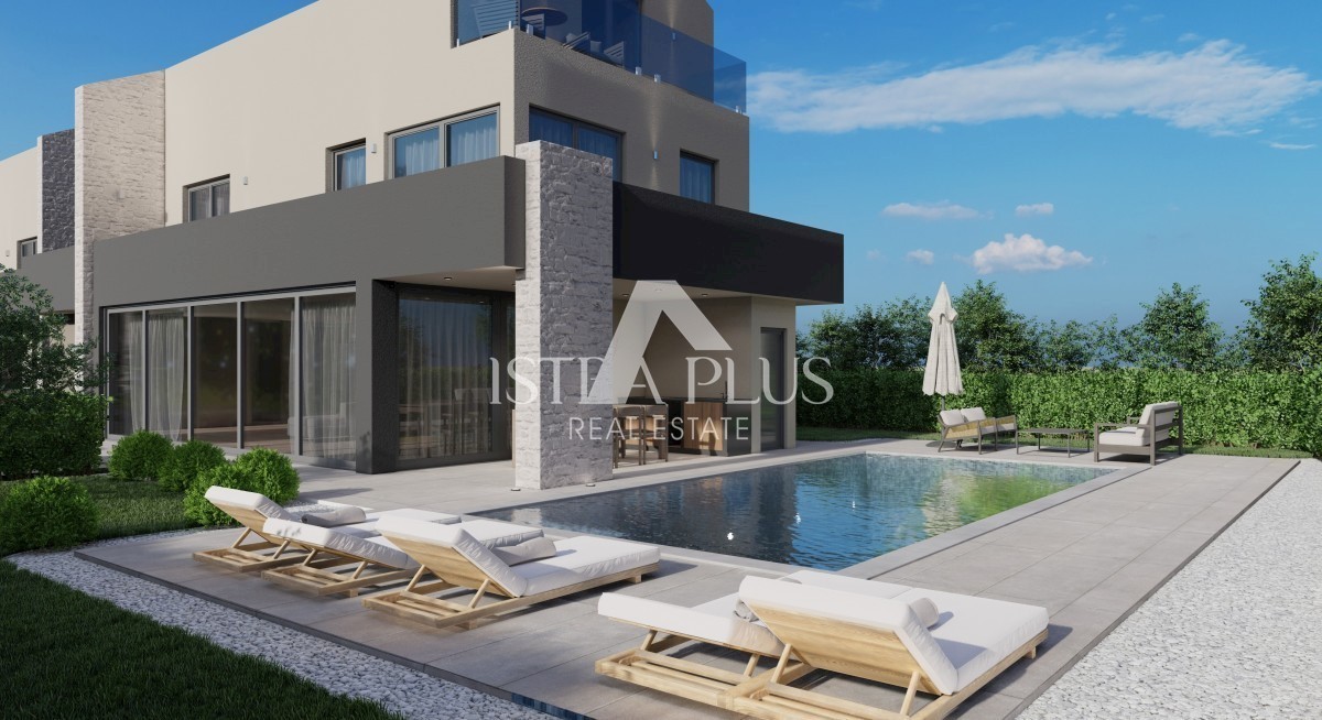Parenzo, Istria Nuova villa di lusso con piscina a 500 m dal mare e vista mare!!