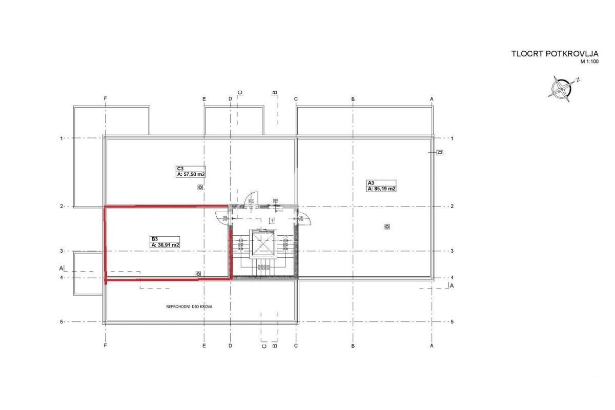 Vabriga, appartamento con terrazza sul tetto - edificio con ascensore!