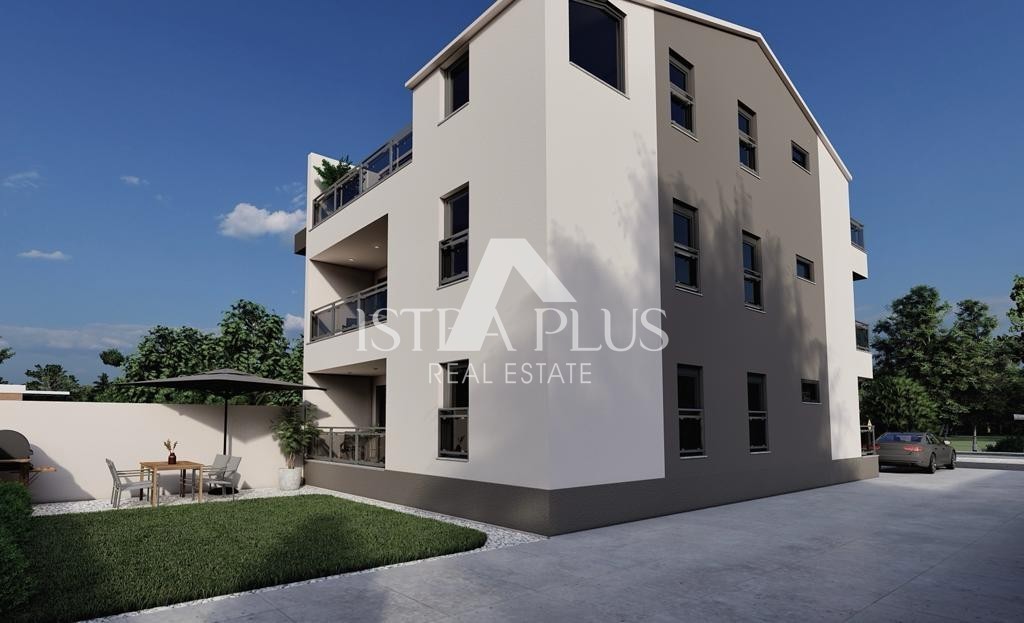 Istria, appartamento di nuova costruzione in una posizione attraente in una tranquilla cittadina costiera istriana