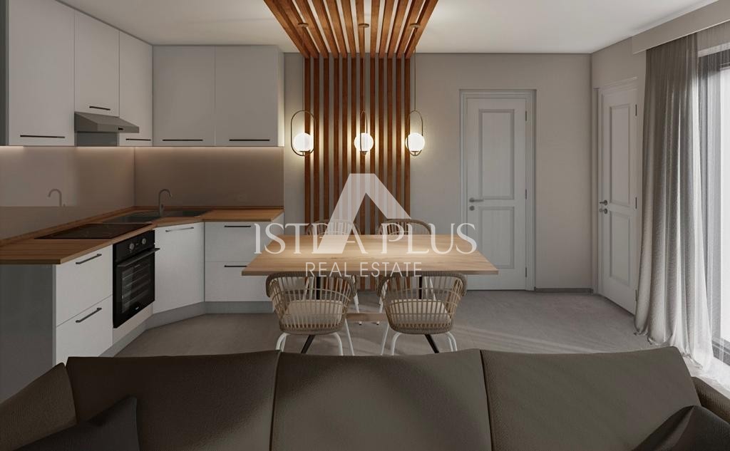 Istria, appartamento di nuova costruzione in una posizione attraente in una tranquilla cittadina costiera istriana