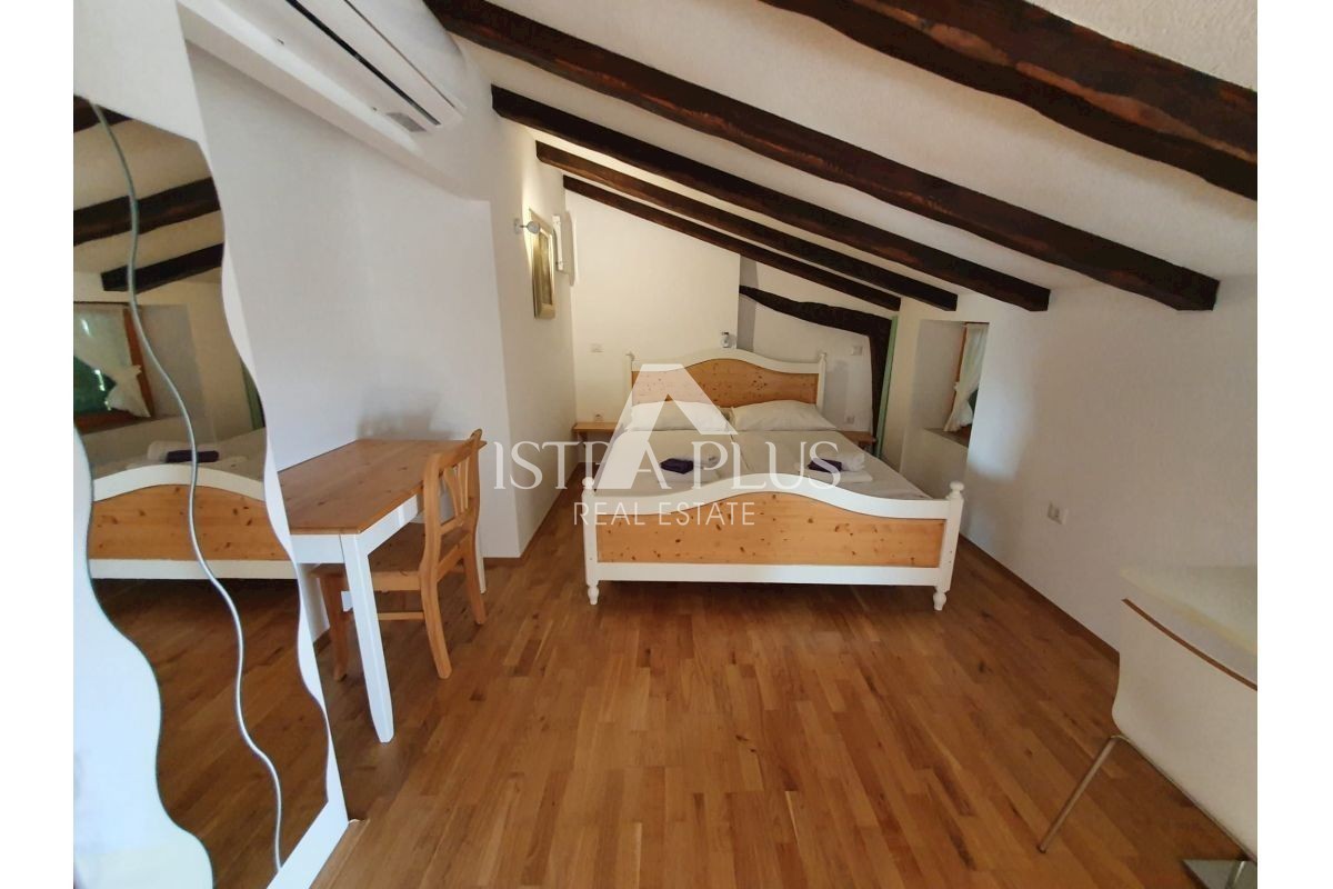 Casa in pietra con piscina + appartamento, Vista al Montona