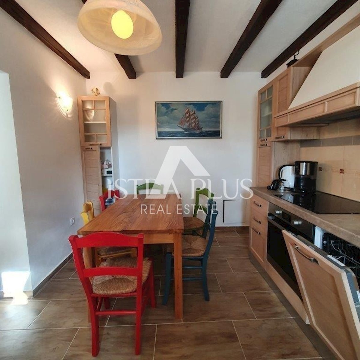 Casa in pietra con piscina + appartamento, Vista al Montona