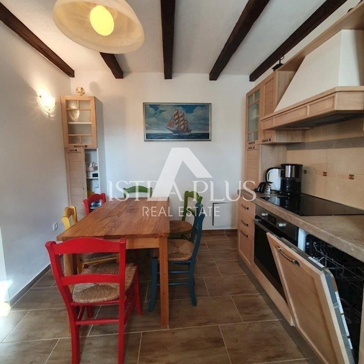 Casa in pietra con piscina + appartamento, Vista al Montona