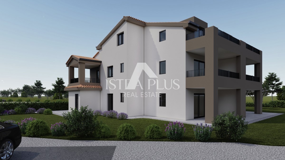 Zona Parenzo 8 km, appartamento in nuova costruzione - 1° piano 68,66m2, 2 camere da letto