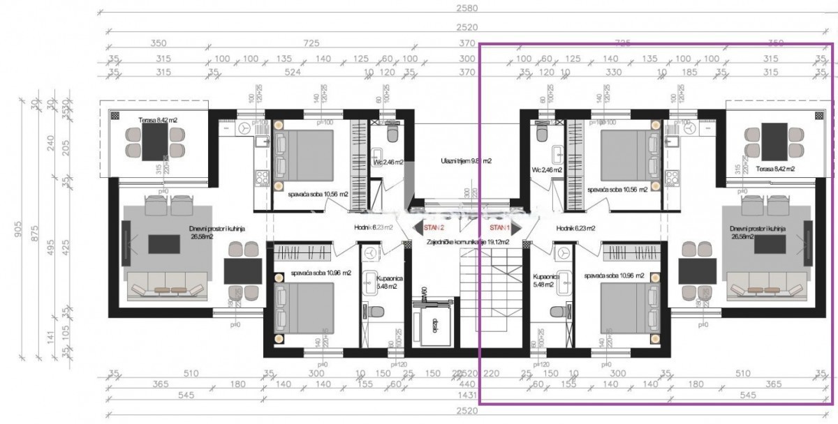 Appartamento in palazzo di nuova costruzione con ascensore - piano terra con cortile