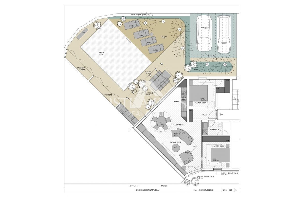 Parenzo - appartamento al piano terra con piscina privata