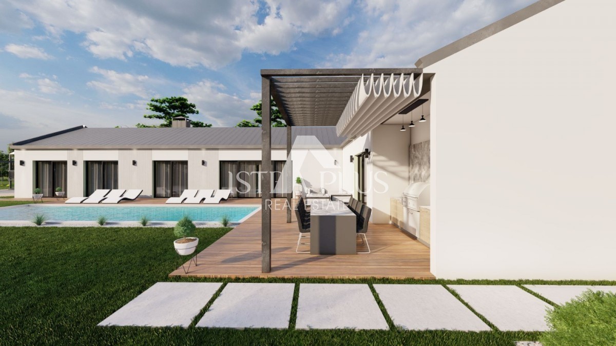 Terreno edificabile con progetto concettuale alla fine della città - dintorni di Tinjan