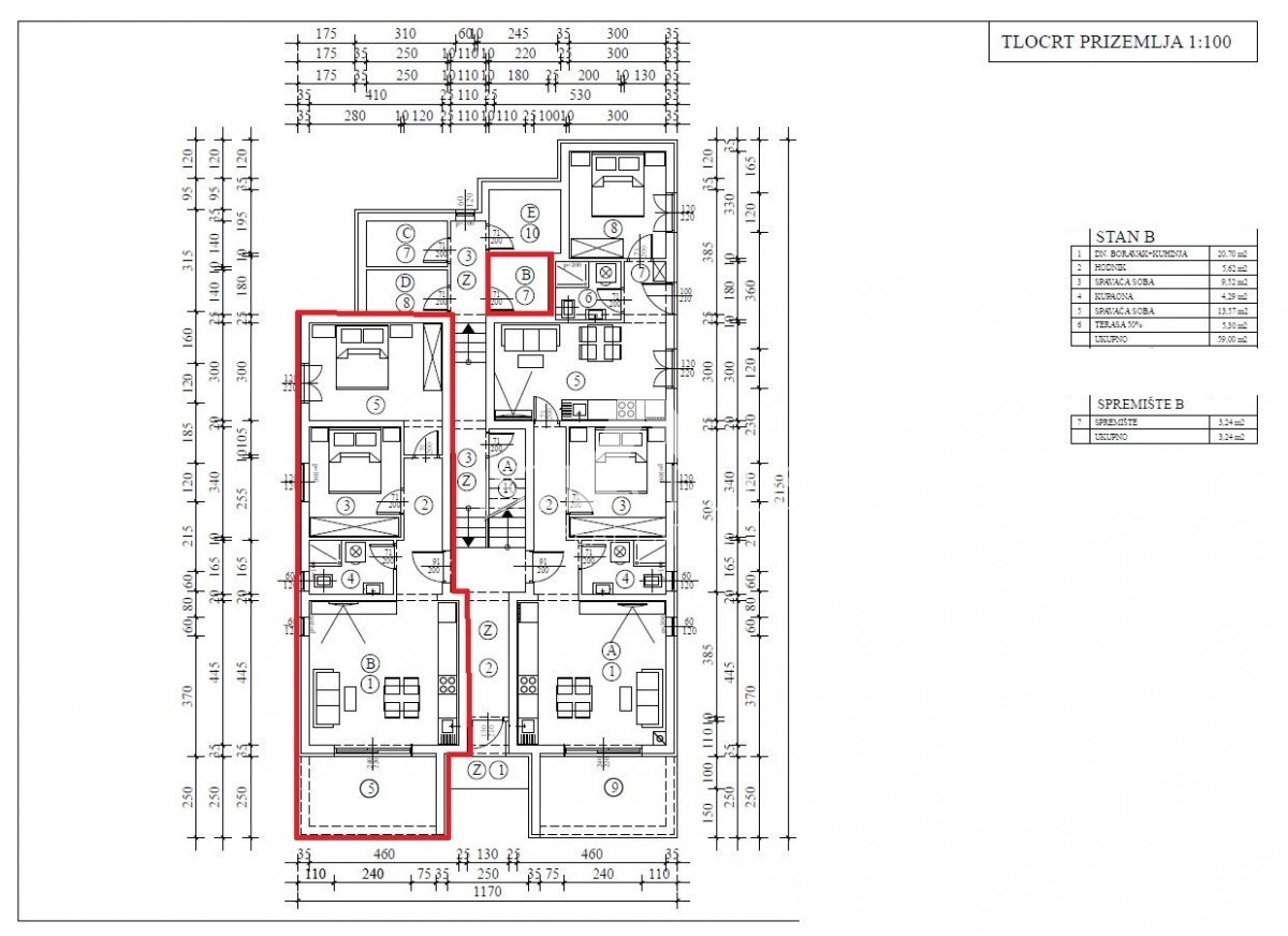 Nuovo appartamento - appartamento al piano terra con cortile di 230m2