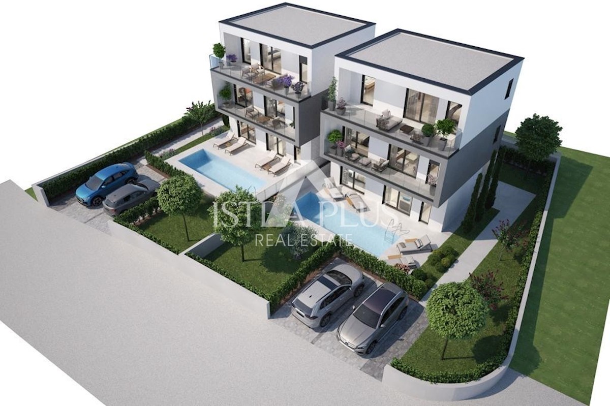 Villa con piscina e vista mare - zona Parenzo