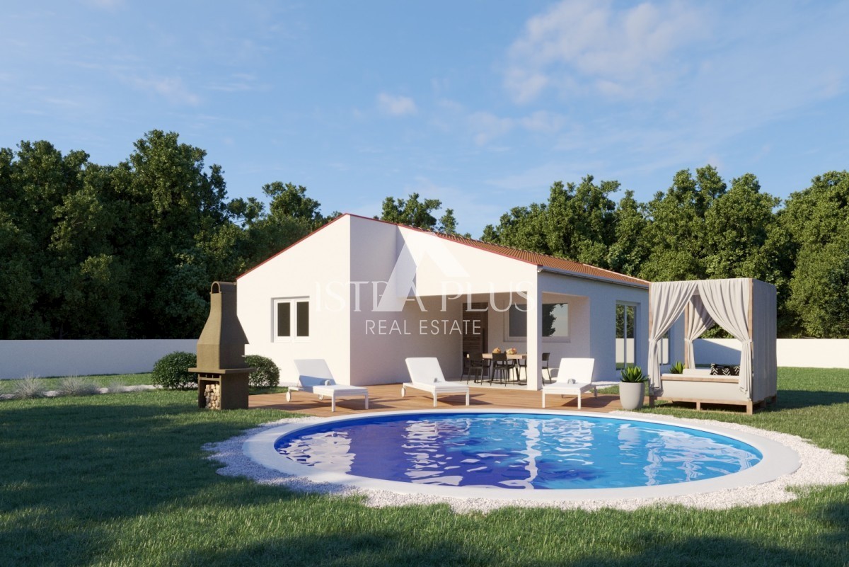 Casa prefabbricata con piscina in una posizione tranquilla - intorno a Tinjan