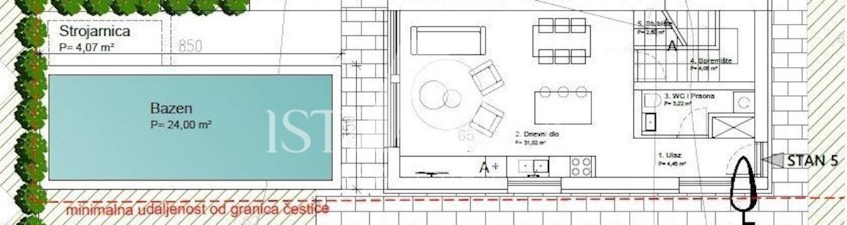 Parenzo - Casa con piscina a 900 metri dal mare